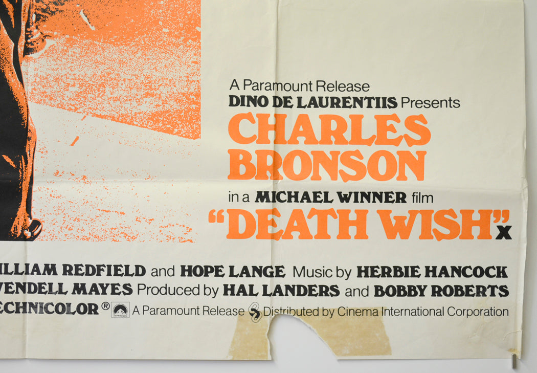 DEATH WISH (Bottom Right) Cinema Quad Movie Poster 