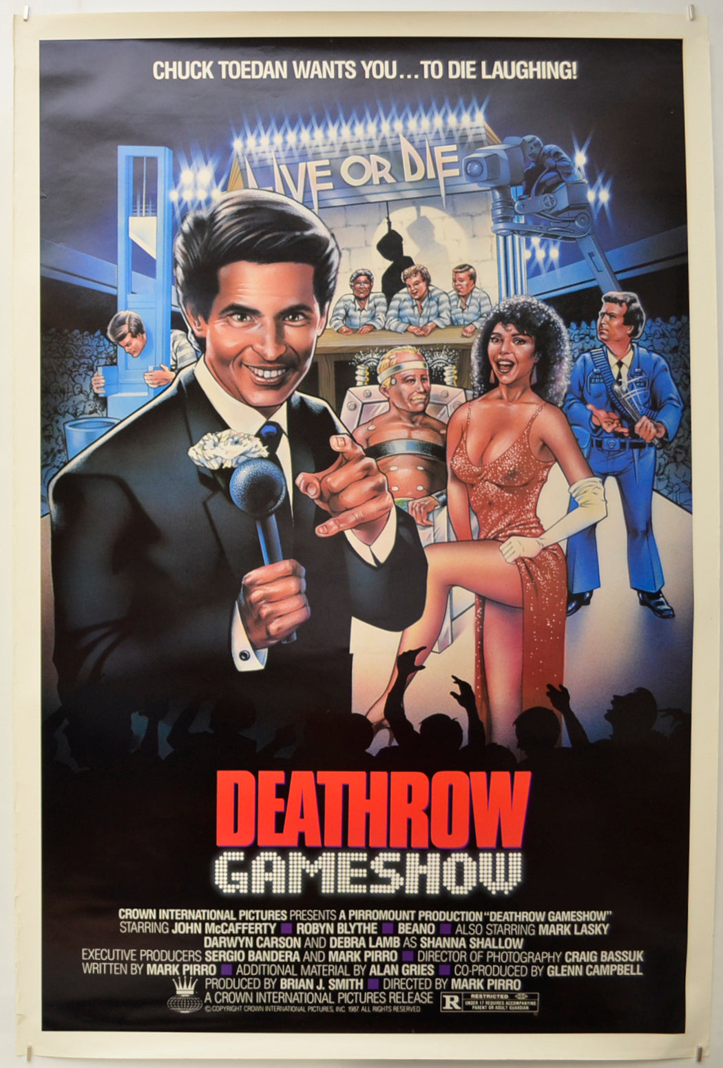 Deathrow Gameshow Original One Sheet Poster - Film Poster - Movie Poster