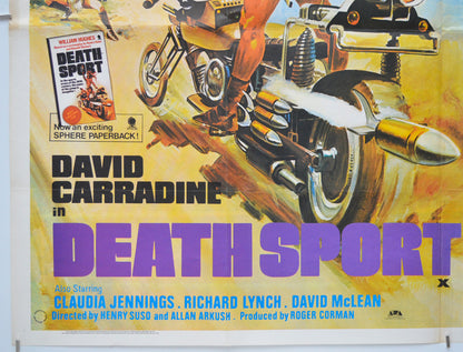 DEATHSPORT / DYNAMITE WOMEN (Bottom Left) Cinema Quad Movie Poster 