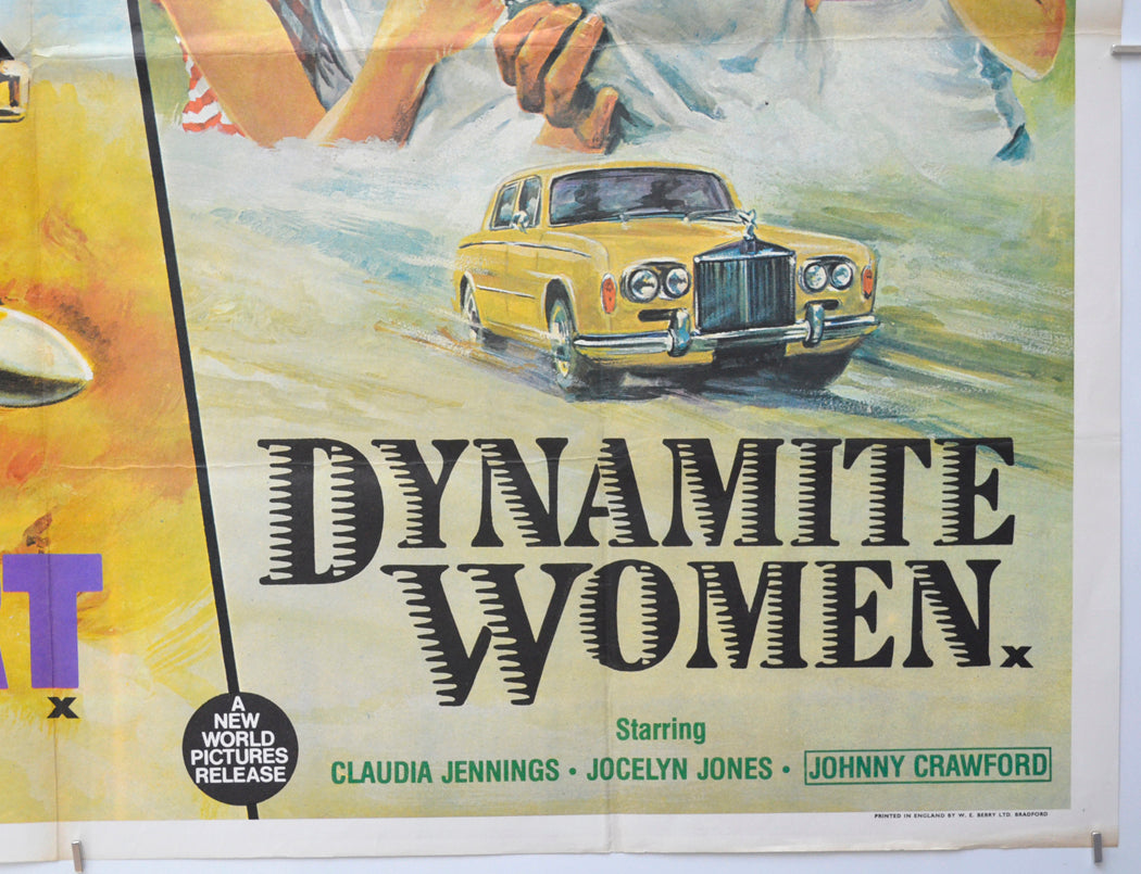 DEATHSPORT / DYNAMITE WOMEN (Bottom Right) Cinema Quad Movie Poster 