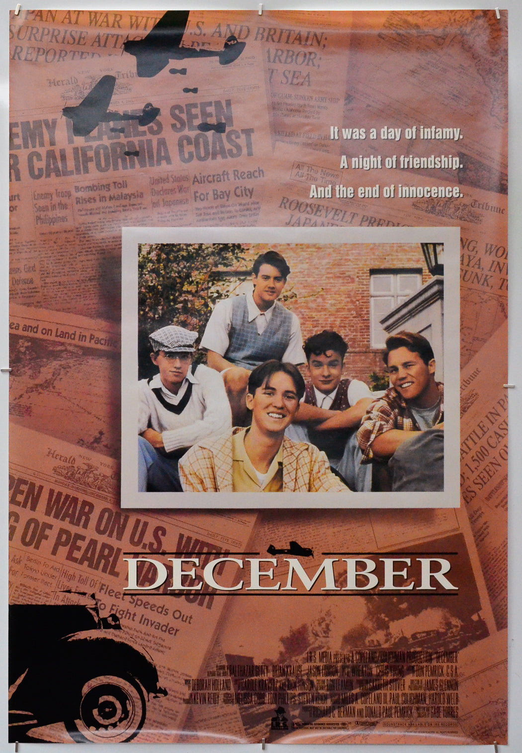 December - Original One Sheet Poster - Film Poster - Movie Poster 