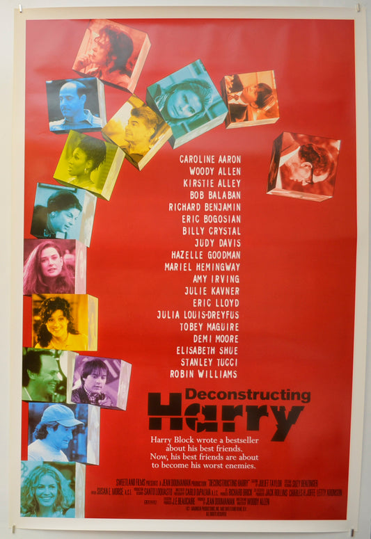 Deconstructing Harry Original One Sheet Poster - Film Poster - Movie Poster  