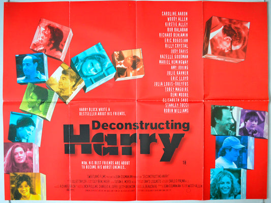 Deconstructing Harry Original British Quad Poster - Movie Poster