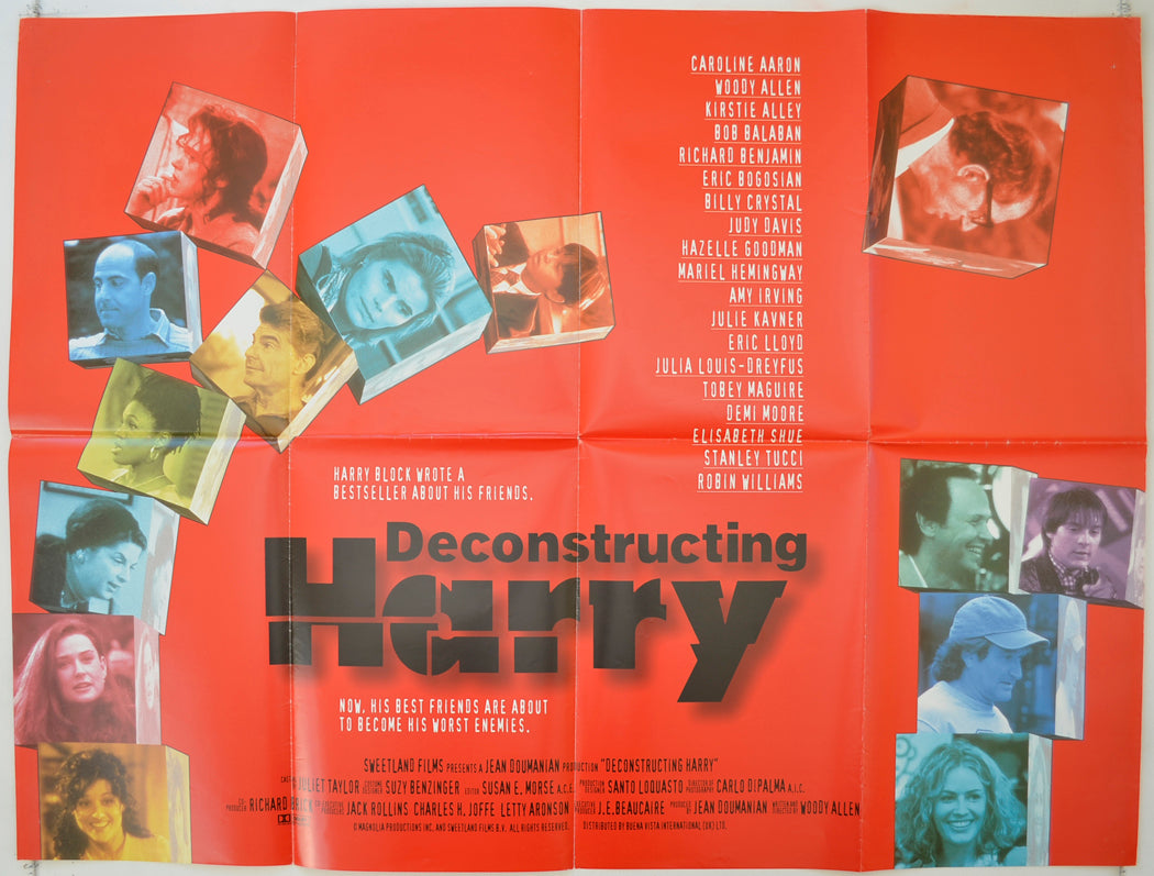 Deconstructing Harry   Original Quad Poster - Film Poster - Movie Poster 