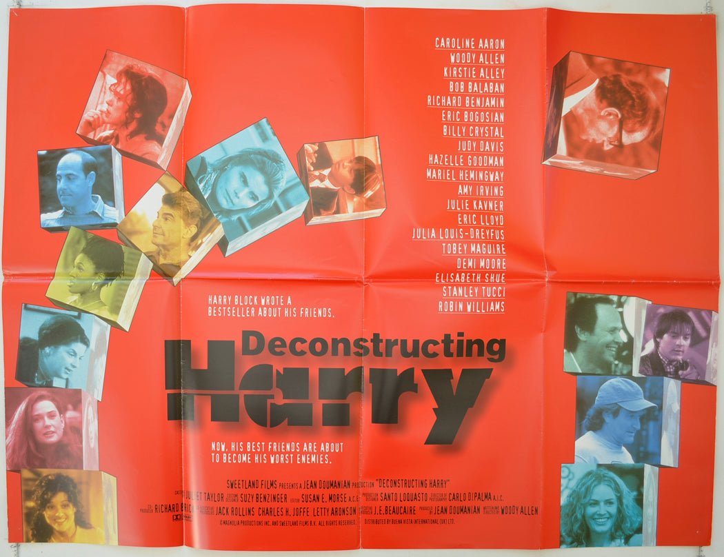 Deconstructing Harry   Original Quad Poster - Film Poster - Movie Poster 