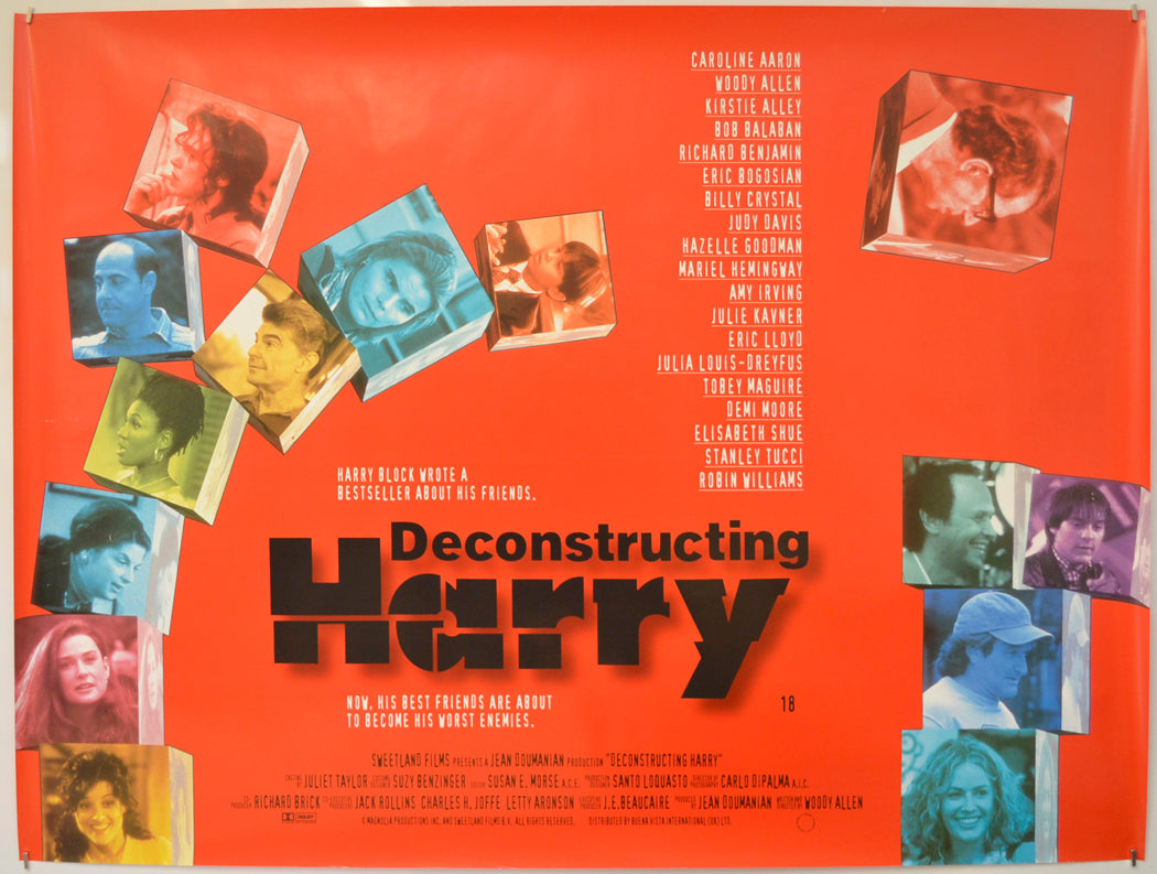 Deconstructing Harry  Original Quad Poster - Film Poster - Movie Poster