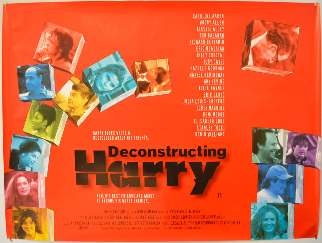 Deconstructing Harry  Original Quad Poster - Film Poster - Movie Poster