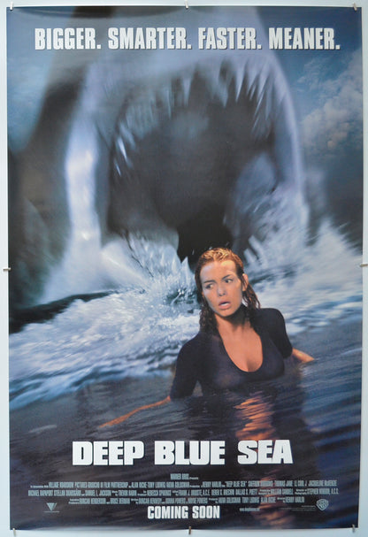 Deep Blue Sea - Original One Sheet Poster - Film Poster - Movie Poster