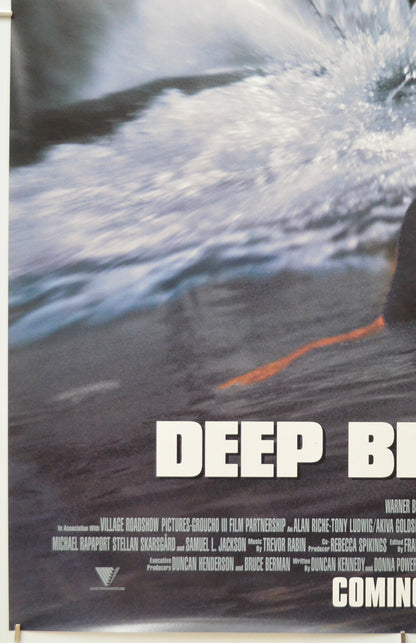 DEEP BLUE SEA (Bottom Left) Cinema One Sheet Movie Poster 