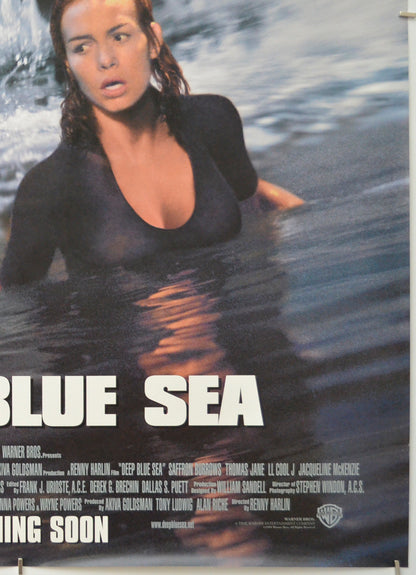 DEEP BLUE SEA (Bottom Right) Cinema One Sheet Movie Poster 