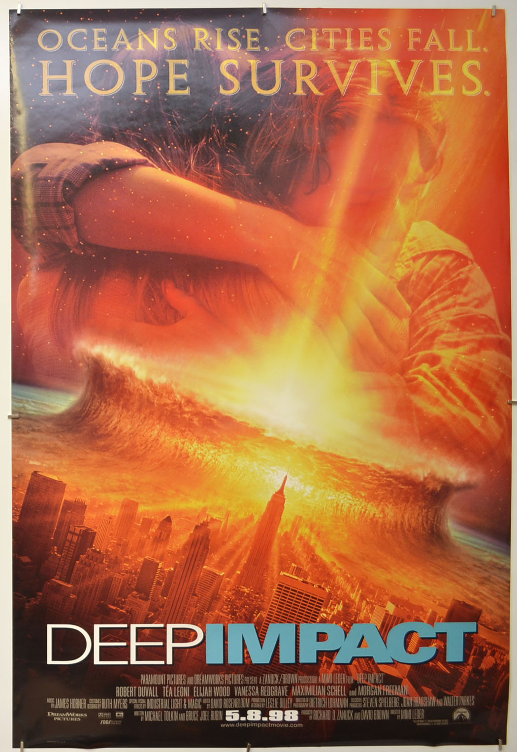 Deep Impact Original One Sheet Poster - Film Poster - Movie Poster