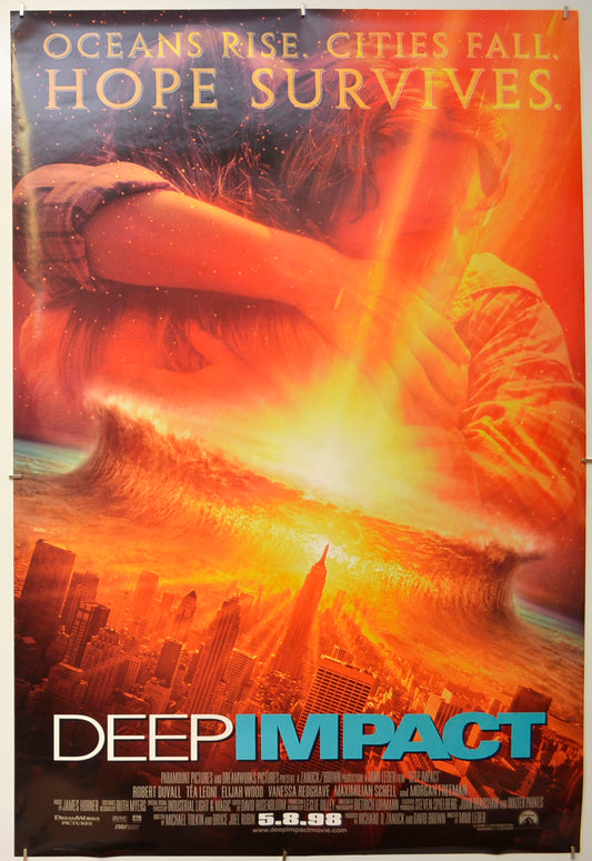 Deep Impact Original One Sheet Poster - Film Poster - Movie Poster