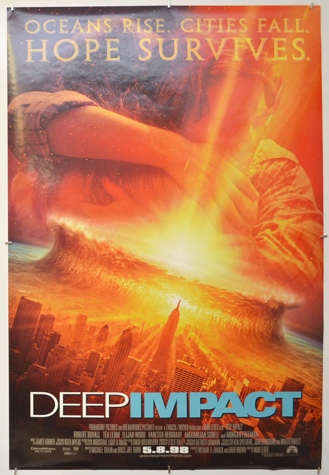 Deep Impact Original One Sheet Poster - Film Poster - Movie Poster