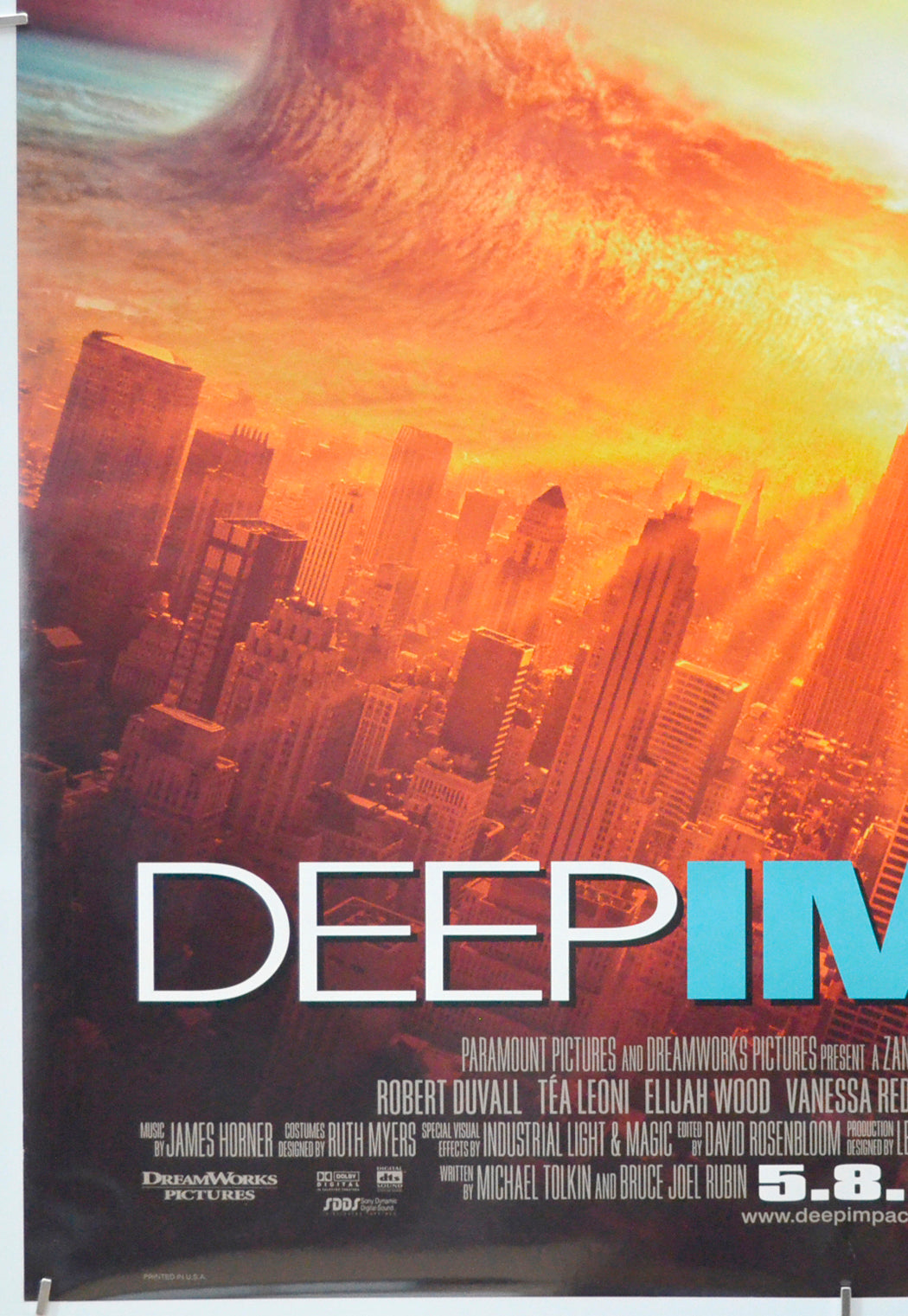 DEEP IMPACT (Bottom Left) Cinema One Sheet Movie Poster 