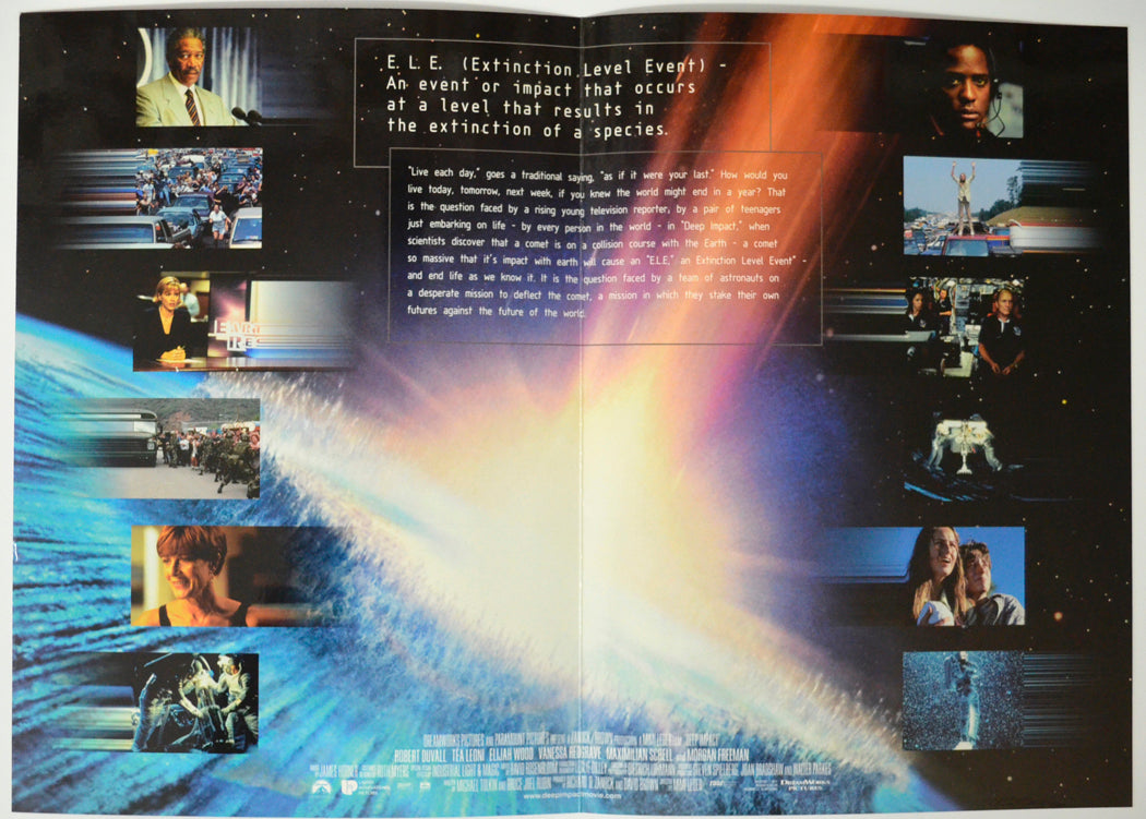 DEEP IMPACT Cinema Exhibitors Press Synopsis Credits Booklet - INSIDE 