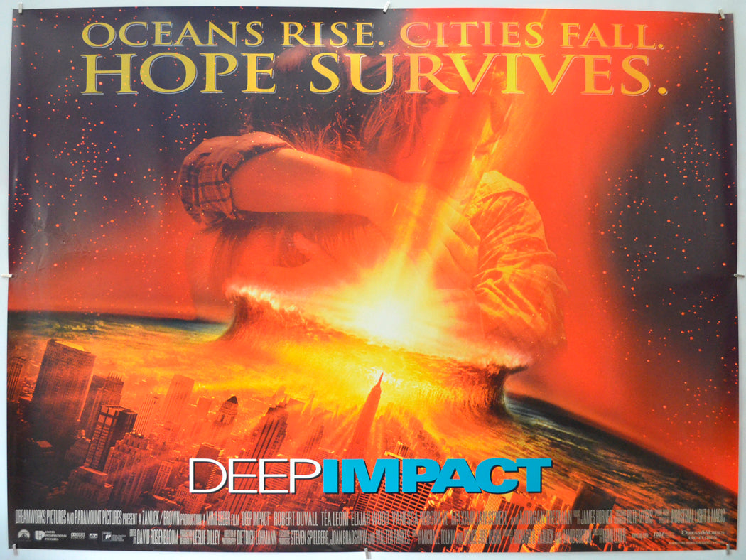 Deep Impact Original Quad Poster - Film Poster - Movie Poster  