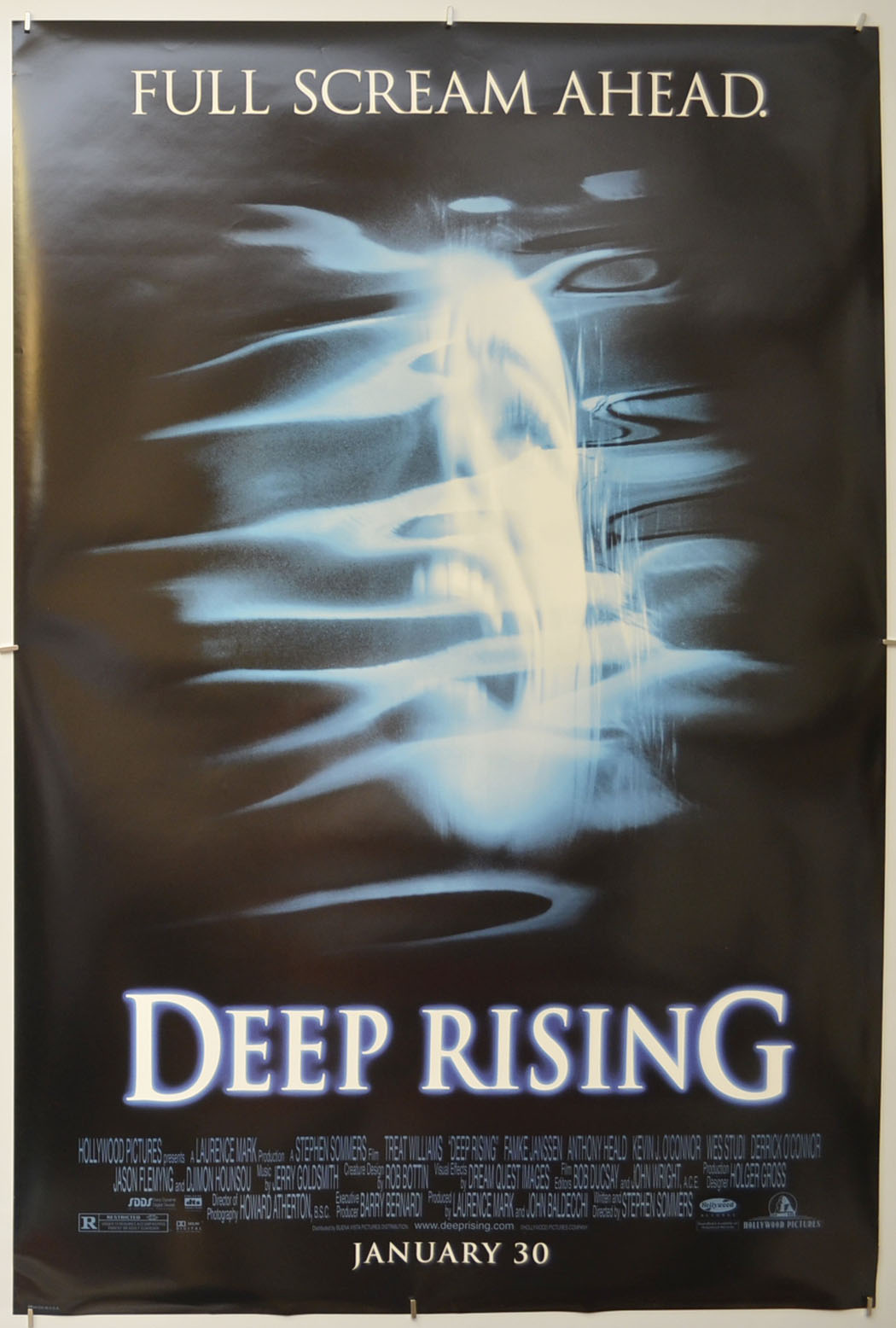 Deep Rising Original One Sheet Poster - Film Poster - Movie Poster