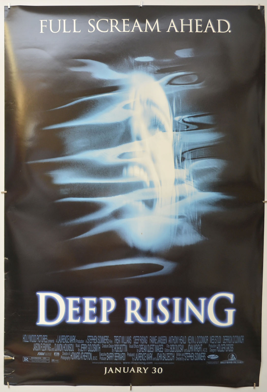 Deep Rising Original One Sheet Poster - Film Poster - Movie Poster