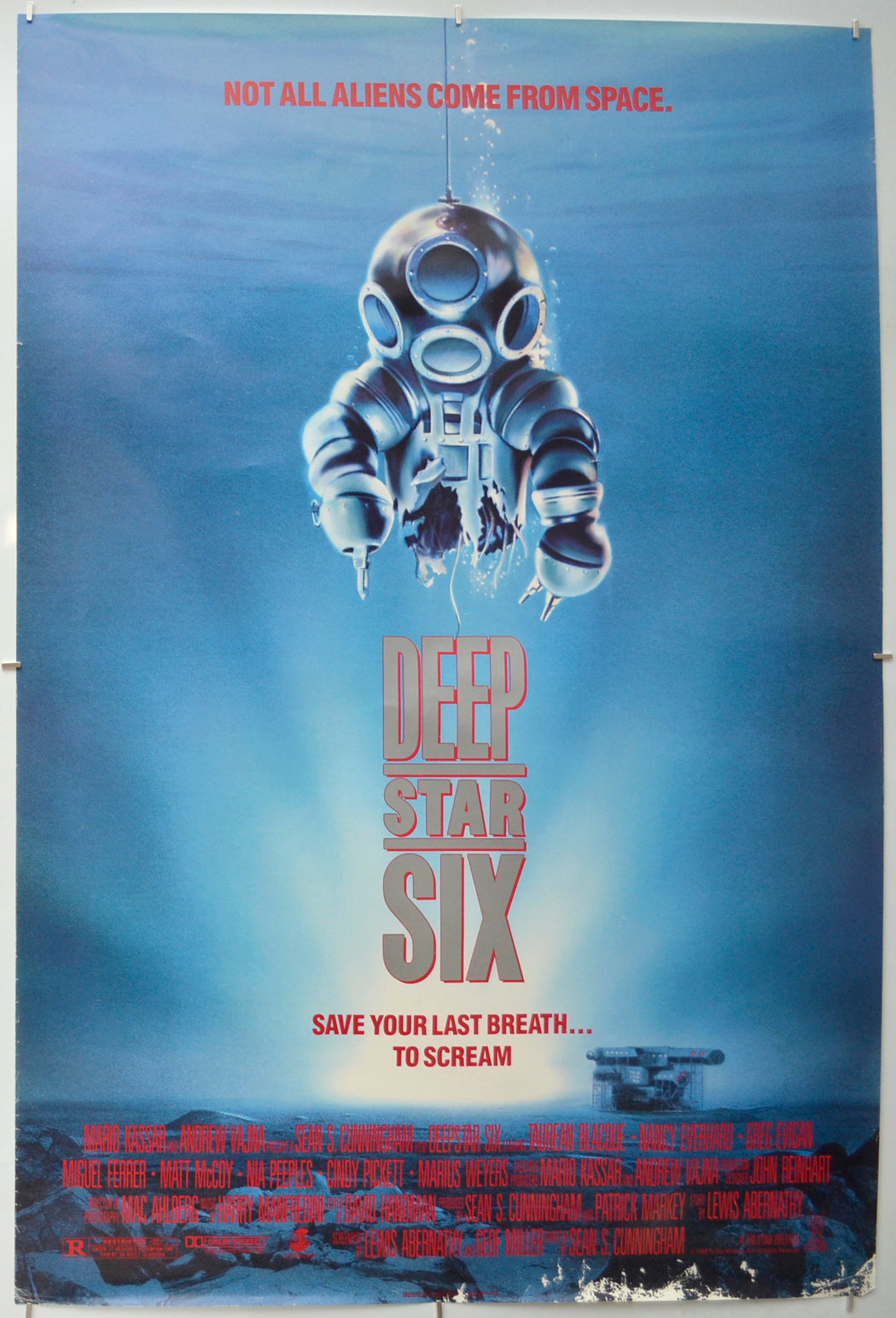 Deep Star Six Original One Sheet Poster - Film Poster - Movie Poster