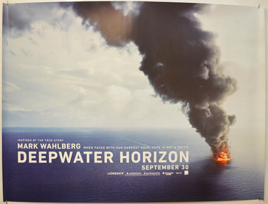 Deepwater Horizon (Teaser / Advance Version) Original Quad Poster - Film Poster - Movie Poster