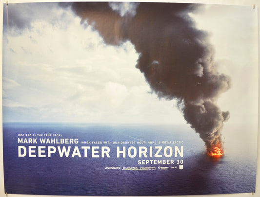 Deepwater Horizon (Teaser / Advance Version) Original Quad Poster - Film Poster - Movie Poster