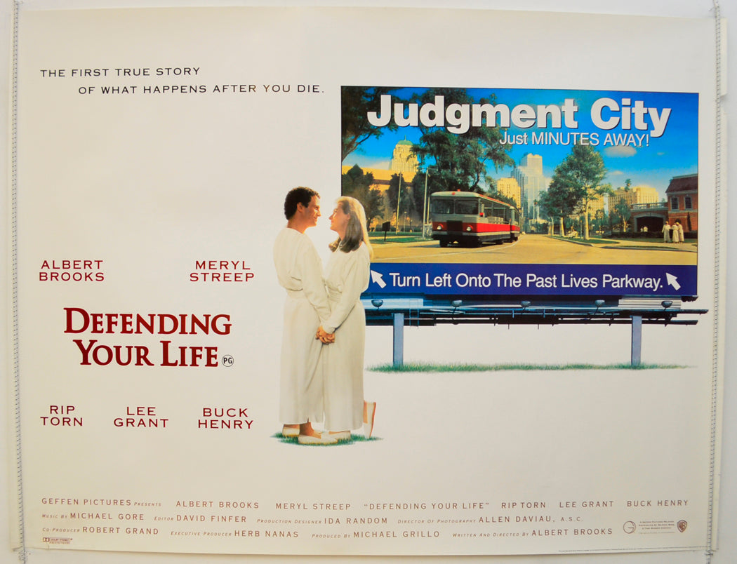 Defending Your Life Original Quad Poster - Film Poster - Movie Poster  