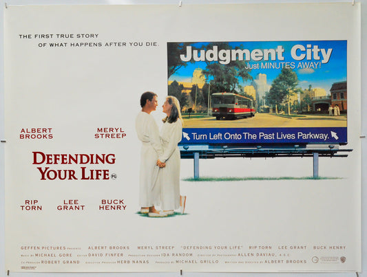 Defending Your Life - Original Quad Poster - Film Poster - Movie Poster