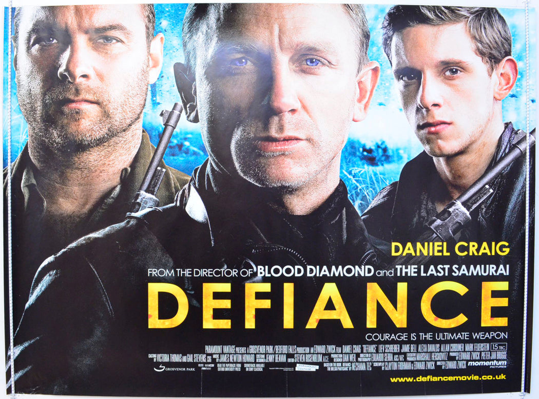 Defiance Original British Quad Poster - Film Poster - Movie Poster 