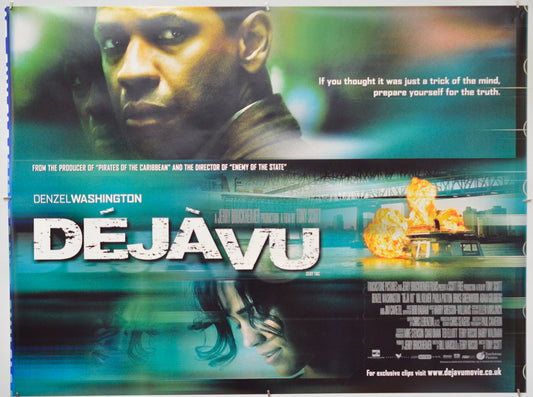 Deja Vu - Original Quad Poster - Film Poster - Movie Poster