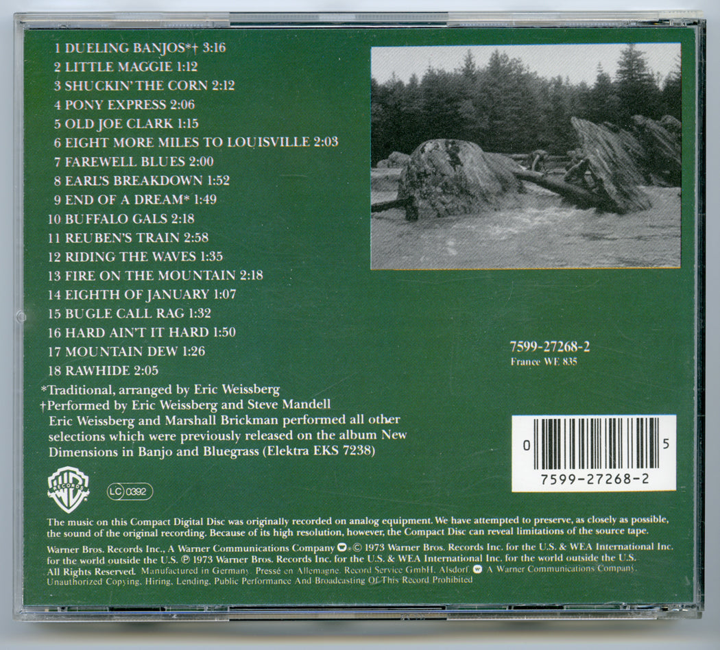 DELIVERANCE Original CD Soundtrack (back) 