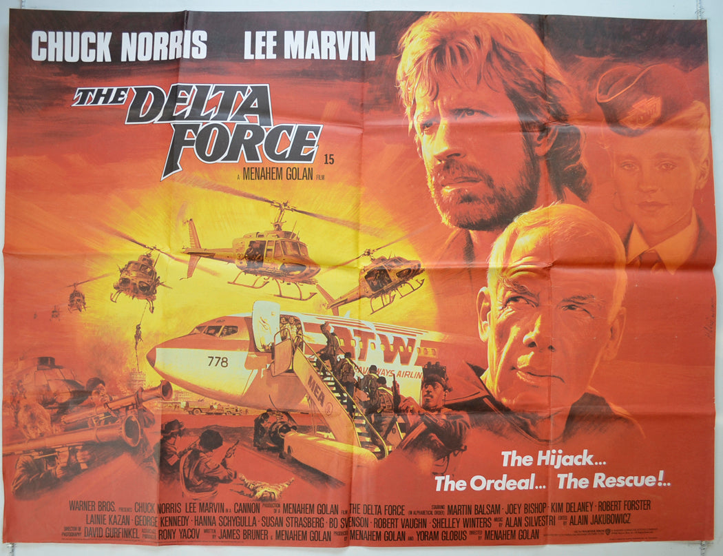 The Delta Force   Original Quad Poster - Film Poster - Movie Poster 