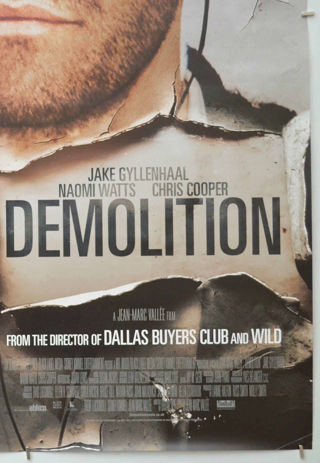 DEMOLITION (Bottom Right) Cinema One Sheet Movie Poster 