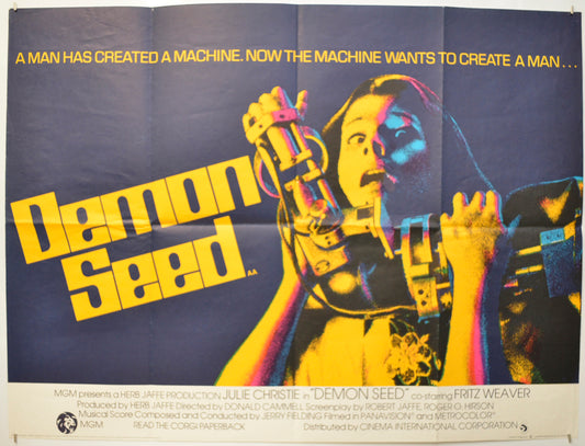 Demon Seed Original Quad Poster - Film Poster - Movie Poster