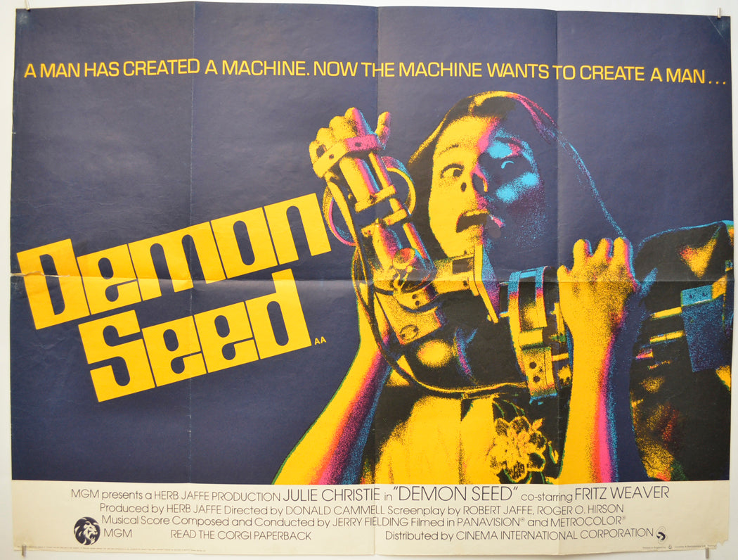 Demon Seed Original Quad Poster - Film Poster - Movie Poster