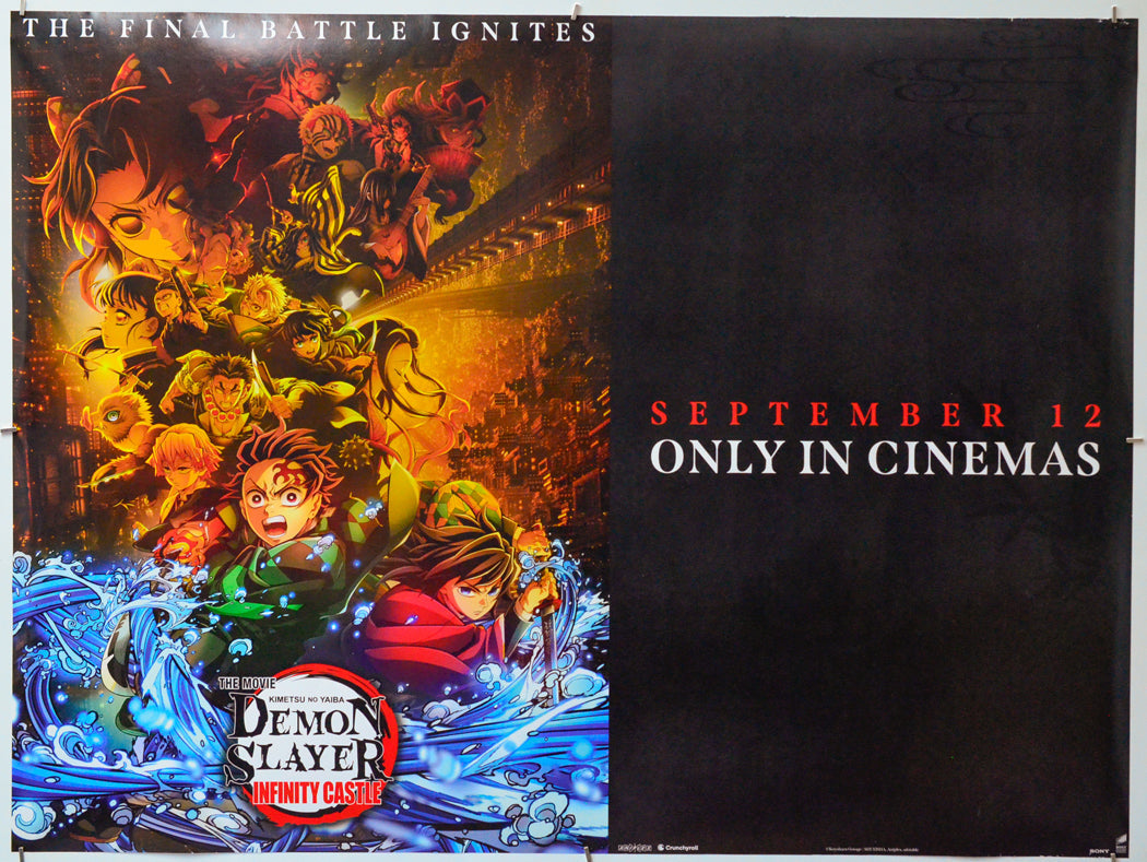 Demon Slayer: Kimetsu No Yaiba: Infinity Castle - Original Quad Poster - Film Poster - Movie Poster