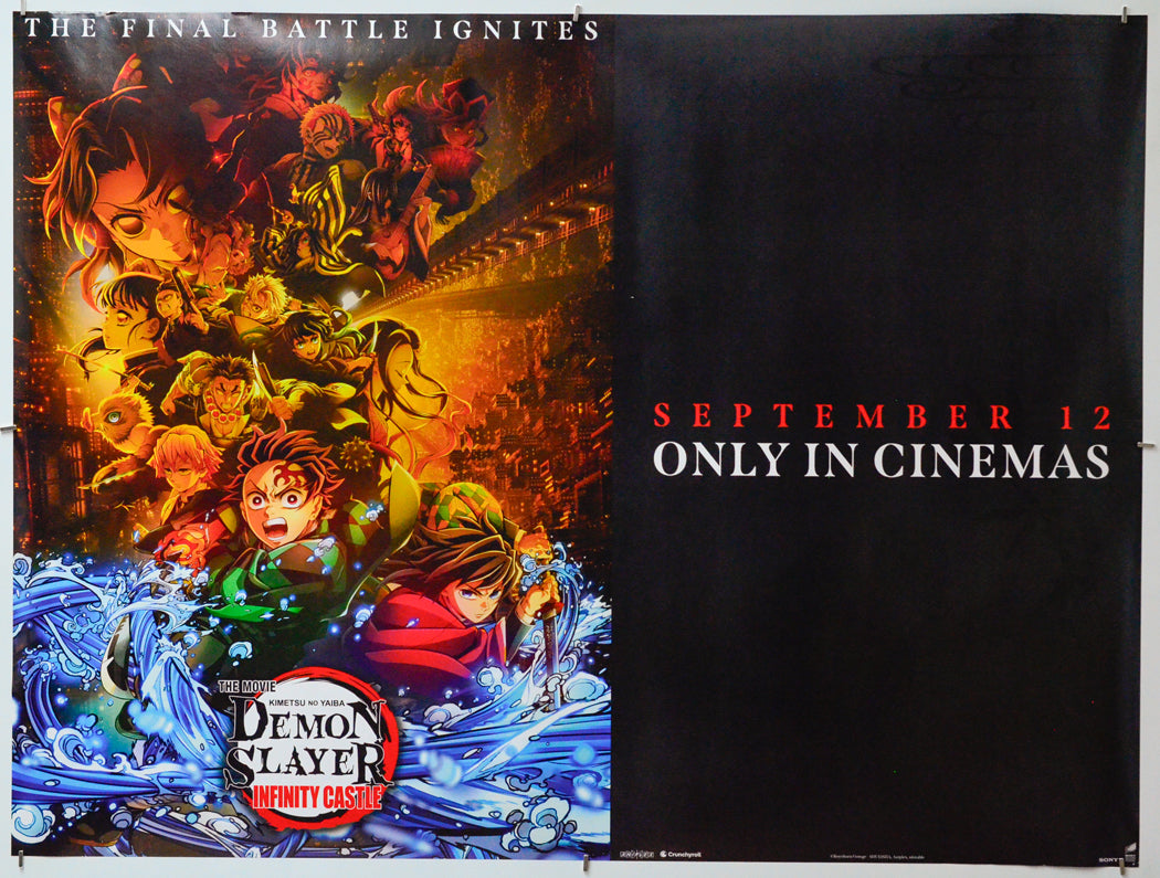 Demon Slayer: Kimetsu No Yaiba: Infinity Castle - Original Quad Poster - Film Poster - Movie Poster