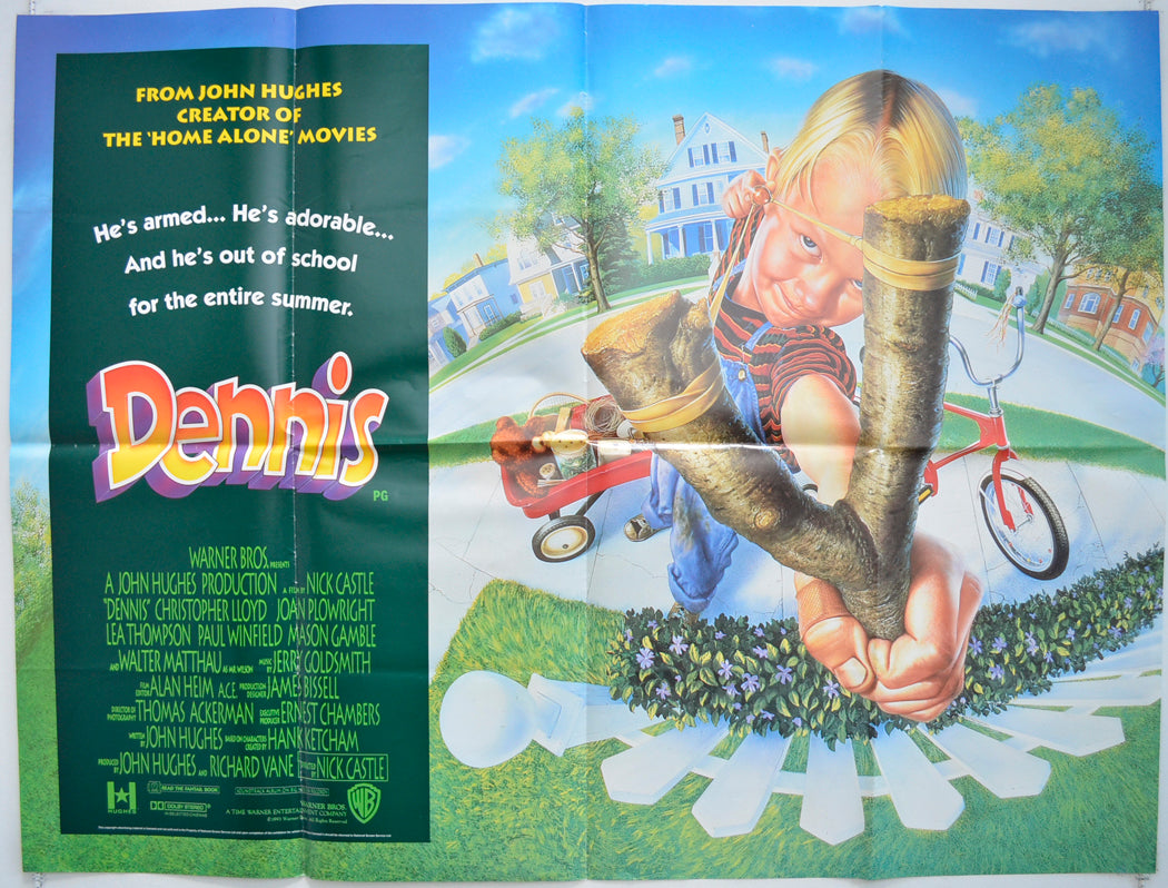 Dennis  (a.k.a. Dennis The Menace)   Original Quad Poster - Film Poster - Movie Poster  