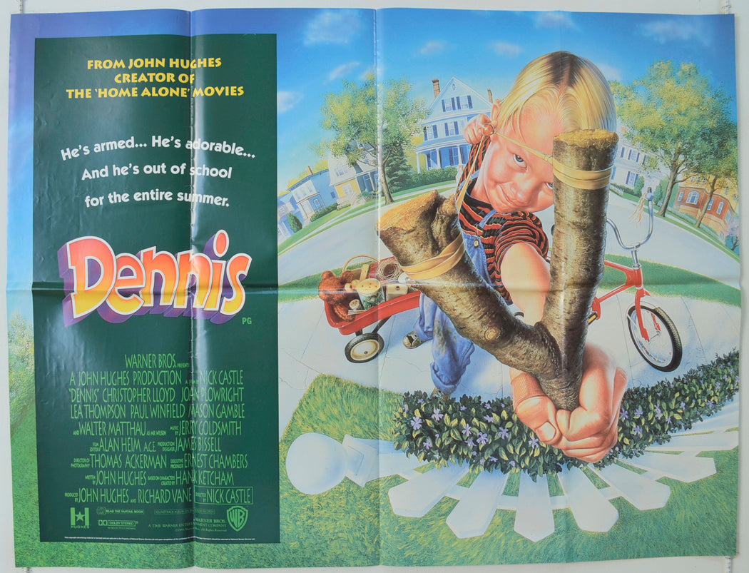 Dennis  (a.k.a. Dennis The Menace)  Original Quad Poster - Film Poster - Movie Poster 