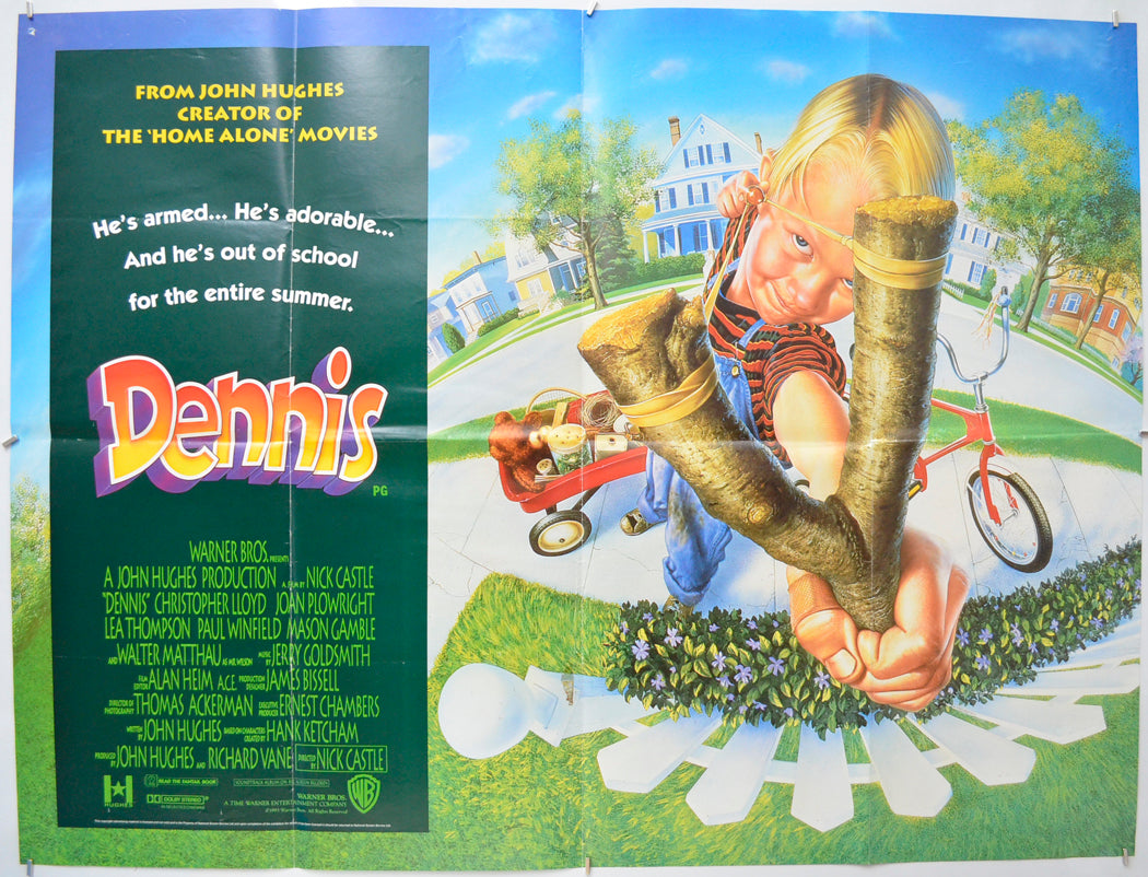 Dennis (a.k.a. Dennis The Menace)  Original Quad Poster - Film Poster - Movie Poster