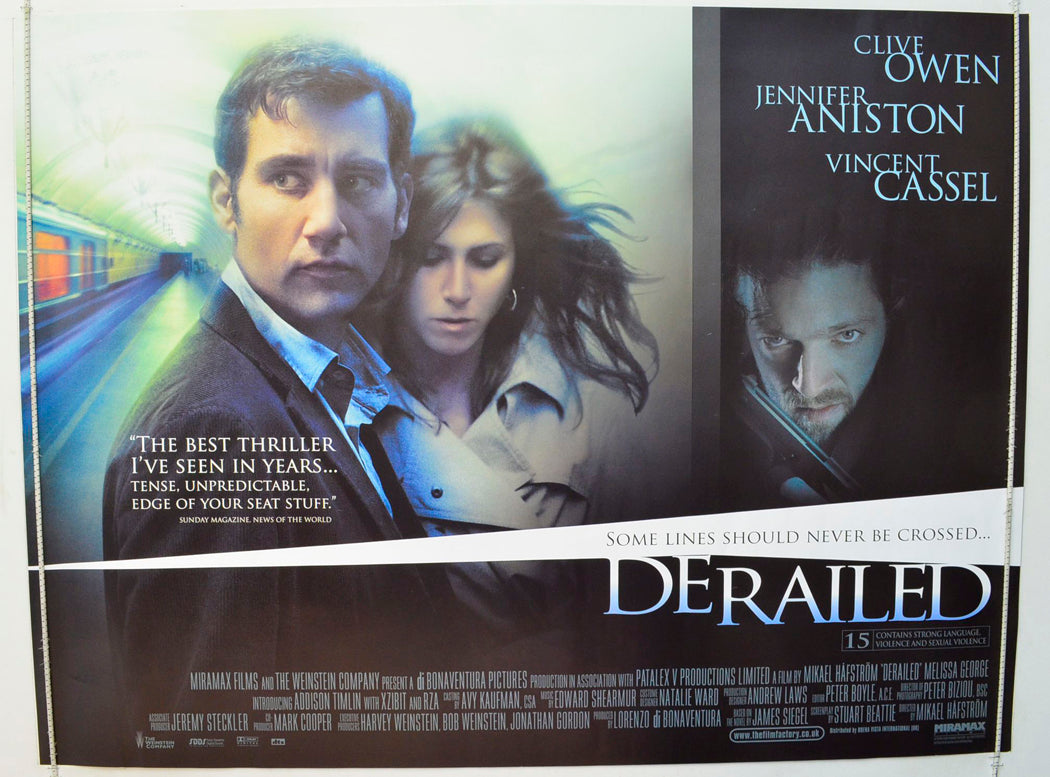 Derailed  Original British Quad Poster - Film Poster - Movie Poster