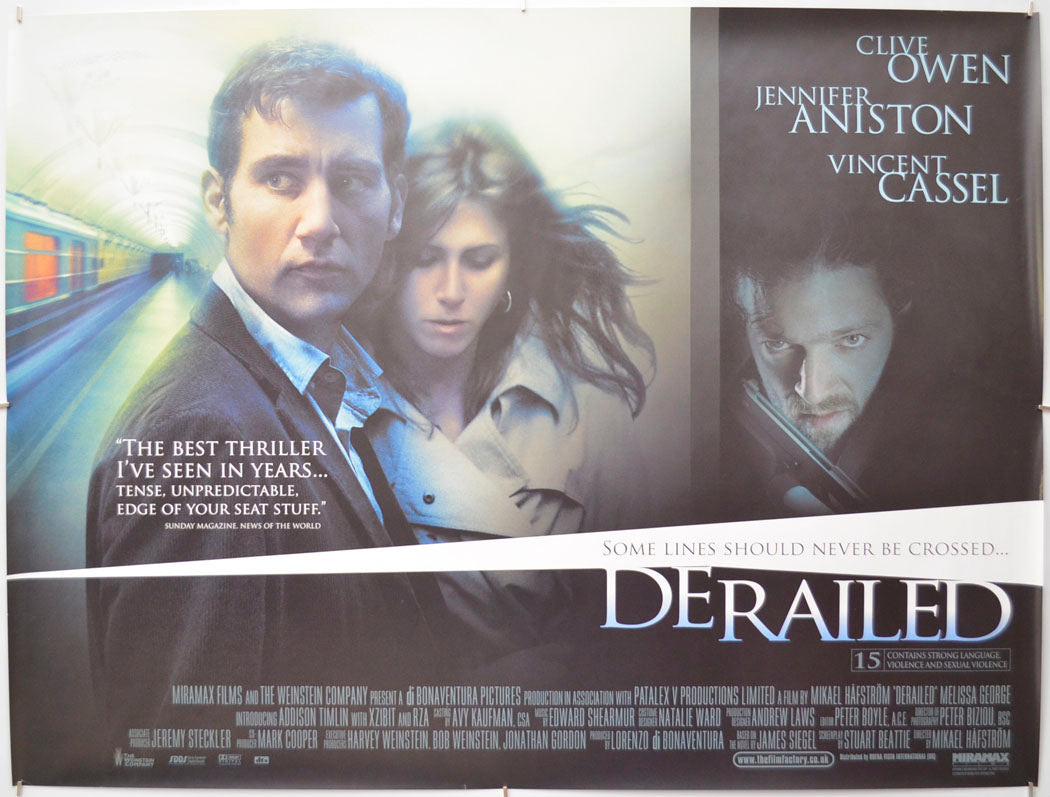 Derailed Original Quad Poster - Film Poster - Movie Poster