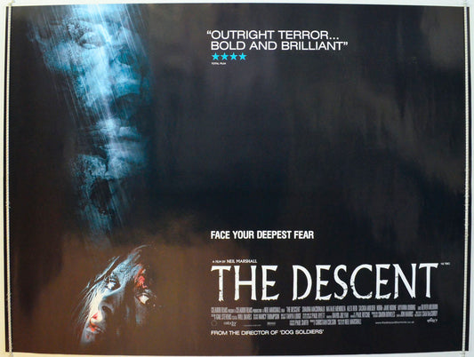 The Descent Original British Quad Poster - Film Poster - Movie Poster 