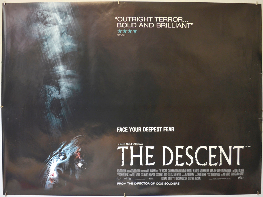 The Descent Original Quad Poster - Film Poster - Movie Poster  