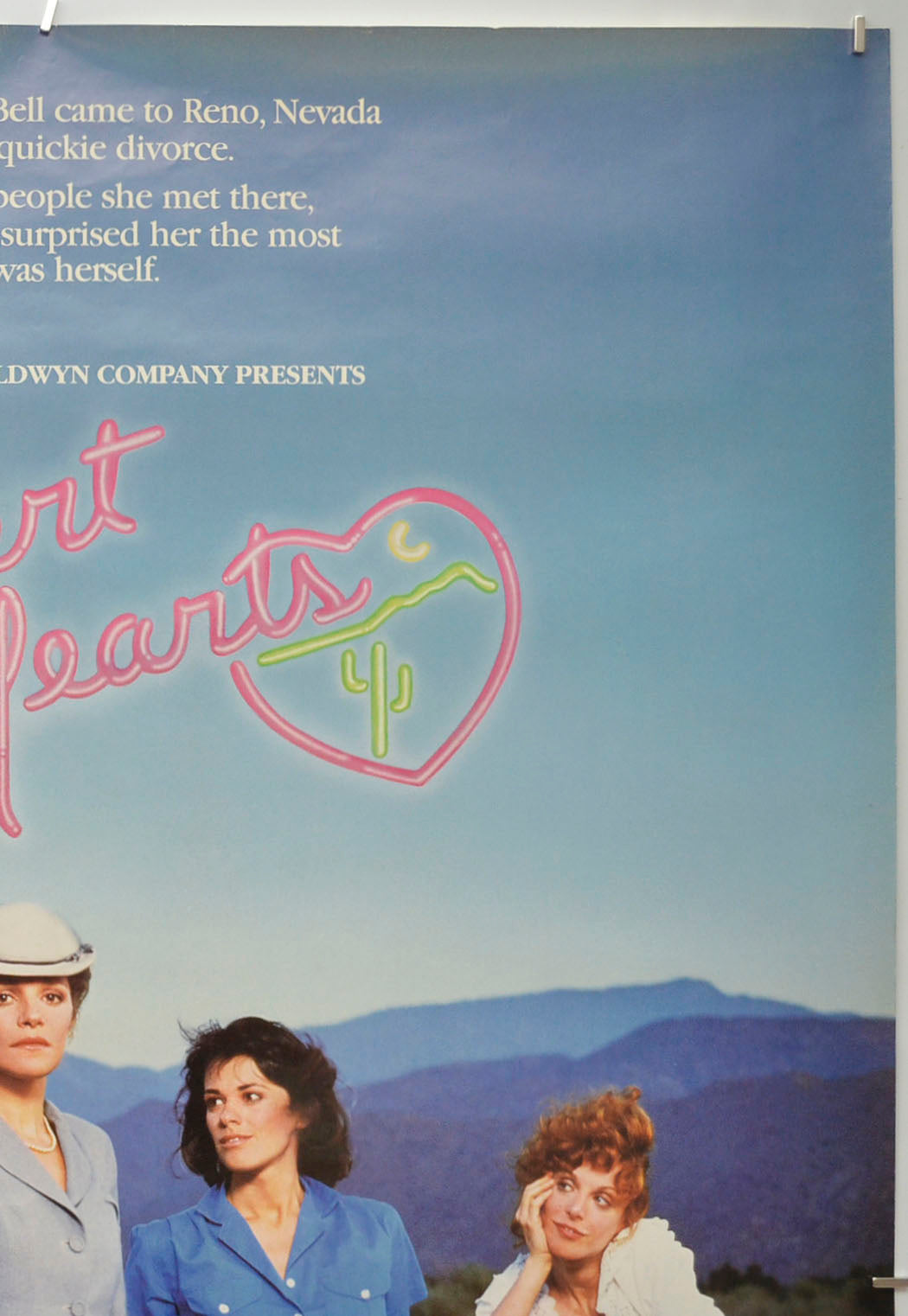 DESERT HEARTS (Top Right) Cinema One Sheet Movie Poster 