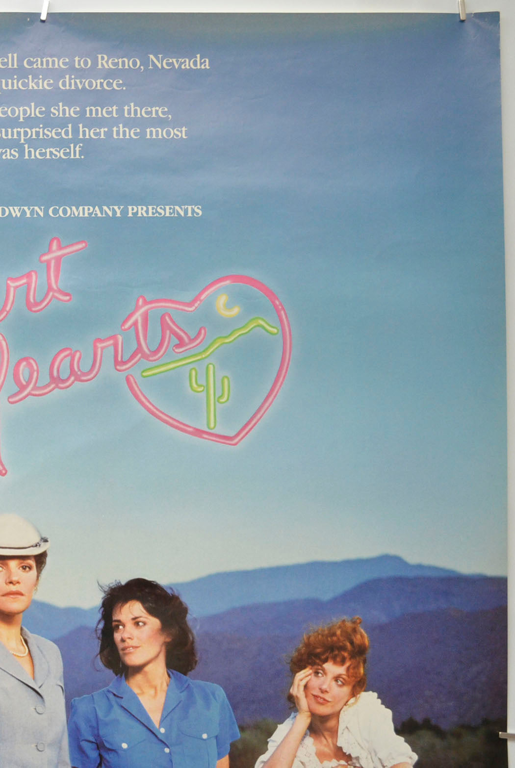 DESERT HEARTS (Top Right) Cinema One Sheet Movie Poster 