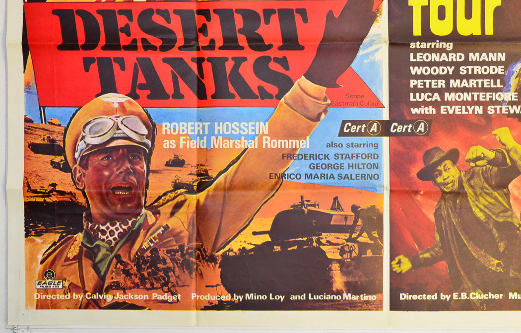 DESERT TANKS / THE UNHOLY FOUR (Bottom Left) Cinema Quad Movie Poster 