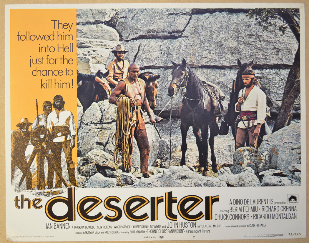 THE DESERTER (Card 2) Cinema Lobby Card Set 