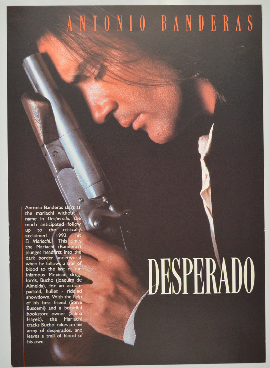 Desperado Original Cinema Exhibitors Press Synopsis / Credits Card (UK)