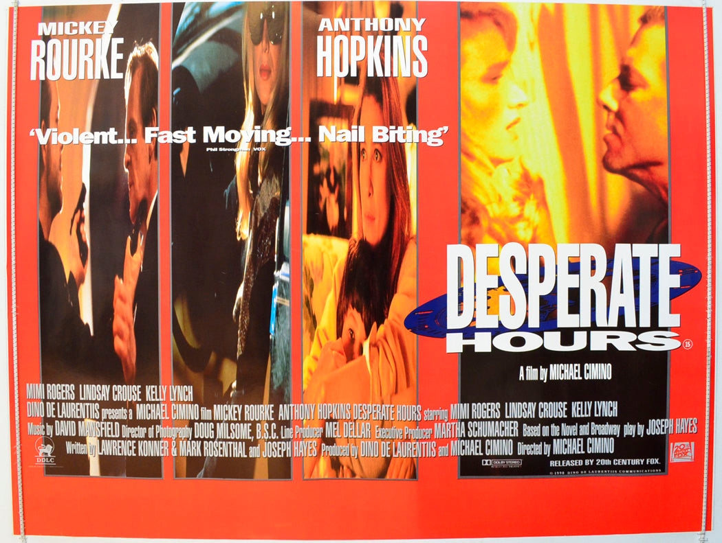 Desperate Hours  Original British Quad Poster - Film Poster - Movie Poster