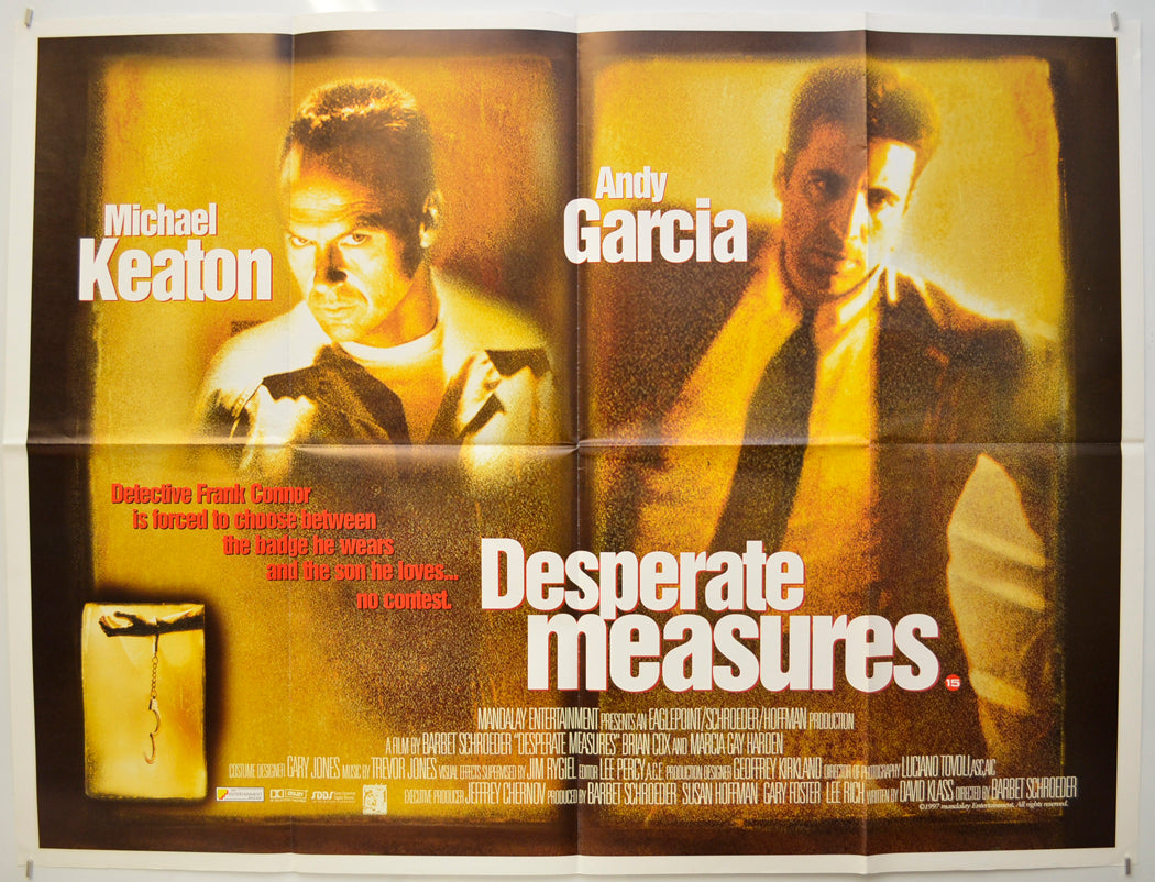 Desperate Measures Original Quad Poster - Film Poster - Movie Poster